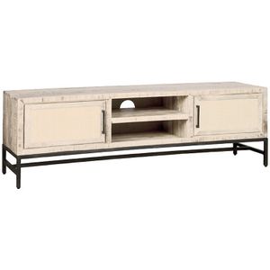 Teakea - RENEW CARINI  WHITE | TV Meubel 2 Deurs | 160X40X50