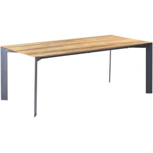 Teakea - Pandora Eettafel | Teak met Staal | 240x100x76