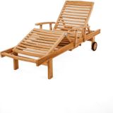 Teakea - Sunlounger | Teak Ligbed | 200x62x95