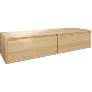 Teakea - Freya | Massief Eikenhouten Badmeubel | Zwevend | Meerdere maten-120x45-pure