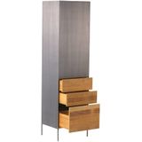 Teakea - Pandora Cabinet 55x45x184 | 1 deur links + 3 laden