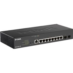 D-Link DGS-2000-10P Managed L2/L3 Gigabit Ethernet (10/100/1000) Power over Ethernet (PoE) 1U Zwart