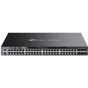 Tp-link Omada Sg6654xhp Netwerk-switch Managed L3 Gigabit Ethernet (10/100/1000) Power Over Ethernet (poe) 1u Zwart
