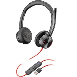 Poly Blackwire 8225 Headset Bedraad Hoofdband Kantoor/callcenter USB Type-A Zwart