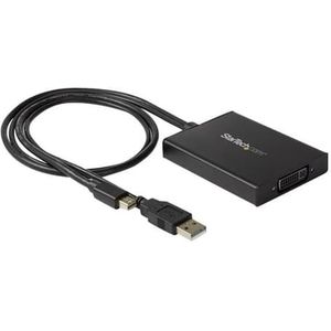Startech Mini Displayport To Dual-link Dvi Active Adapter 0.358m Mini Displayport + Usb Type-a Dvi-i Zwart