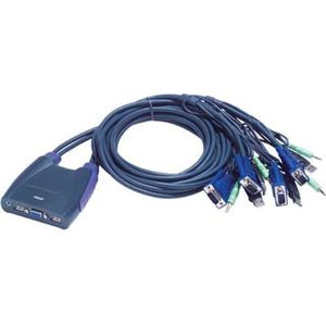 Aten - Petite CS64US - KVM Switch - Superieure Videokwaliteit - Tot 2048 x 1536
