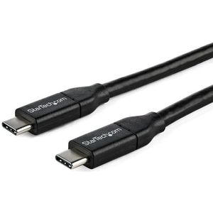 Startech Startech.com Usb-c Naar Usb-c Kabel Met 5a/100 W Power Delivery - M/m - 1 M - Usb 2.0 - Usb-if Certificatie 1m Usb C Usb C Zwart