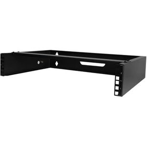 Startech Startech.com 2u Wandmonteerbare Netwerk Rack, 35cm (14") Diep (low Profile), 19" Patch Panel Bracket Voor Smalle Server, It Apparatuur, Netwerk Switches, Draagvermogen: 35kg, Zwart