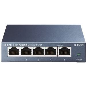 Tp-link Tl-sg105 Netwerk-switch Unmanaged L2 Gigabit Ethernet (10/100/1000) Zwart