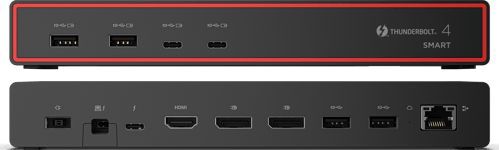 Lenovo - Thinkpad Thunderbolt 4 Smart Dock G2 - Dockingstation - Eclipse Black