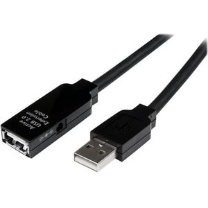 Startech 25m Usb 2.0 Actieve Verlengkabel 25m Usb A Usb A Zwart