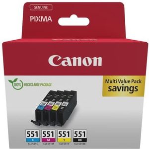 Canon 6509b016 Inktcartridge 4 Stuk(s) Origineel Zwart, Cyaan, Magenta, Geel