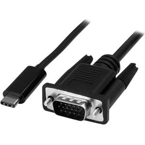 Startech 3.3ft / 1 M Usb-c To Vga Cable 1m Usb C Vga (d-sub) Zwart