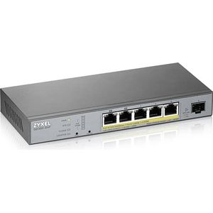 Zyxel GS1350-6HP - Smart Surveillance POE Switch - 60W