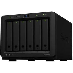 Synology - DS620SLIM - NAS Network Storage - Zwart - Celeron J3355 - 2 GB RAM