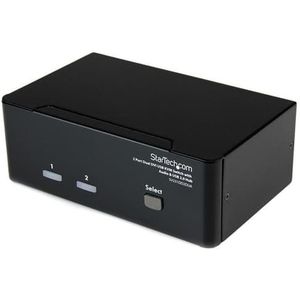 StarTech.com 2-poort Dual DVI USB KVM-switch met Audio en USB 2.0-hub