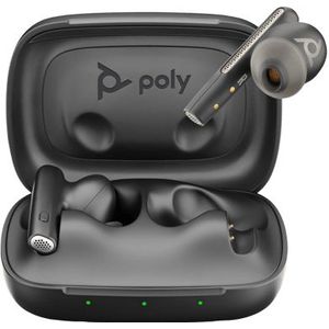 Poly Voyager Free 60+ Bluetooth Headset - Draadloze Oordopjes - Zwart