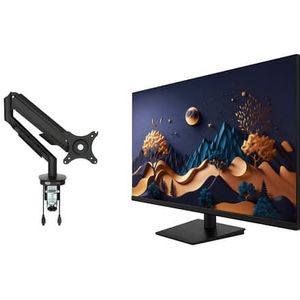 Voxicon D27qp Monitor Met Hoge En Verstelbare Gasarm 27" 2560 × 1440pixels Ips 16:9 60hz