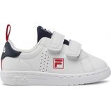 Fila - Crosscourt 2 Nt Velcro - Casual Schoenen - Wit/Navy/Rood - Kinderen