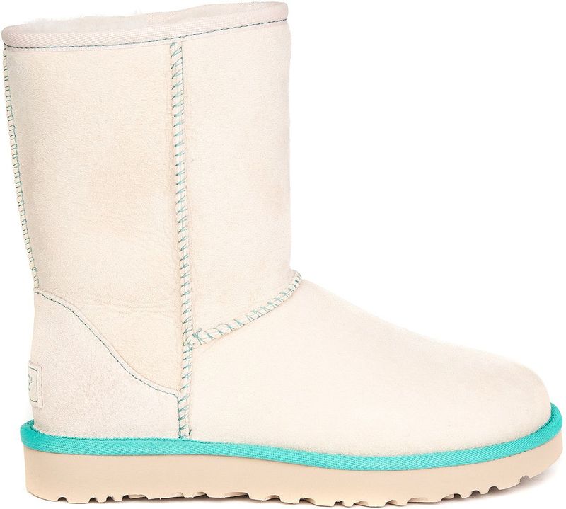 Ugg classic short ii neon boots natural leather fur lined zln 0575