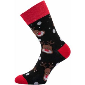 Rendier Kerstsokken Dames Zwart 37-41 - Warm & Gezelig