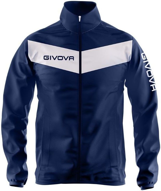 Sports Jacket Givova Rain Blue-Bianco L