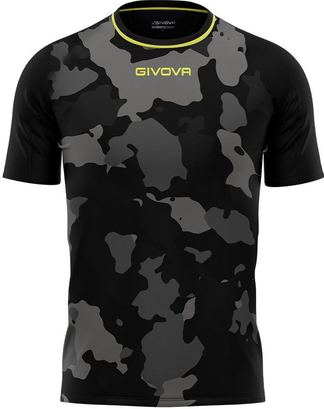 Givova - Army T-shirt - Zwart - Polyester - Sportief & Ademend