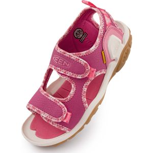 Keen jr knotch creek ot pink-multi kids' sandals, 24