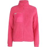 Dames Sweatshirt - Fuchsia - Softy - Met Ritszak - Polyester Sherpa