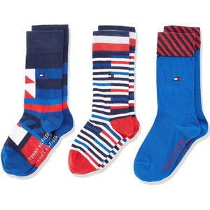 Tommy Hilfiger - Cadeaubox - Kindersokken - Hoogwaardige Materialen - 3 Paar