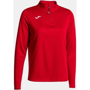 Joma Running Night Fleece Met Halve Rits Rood Vrouw