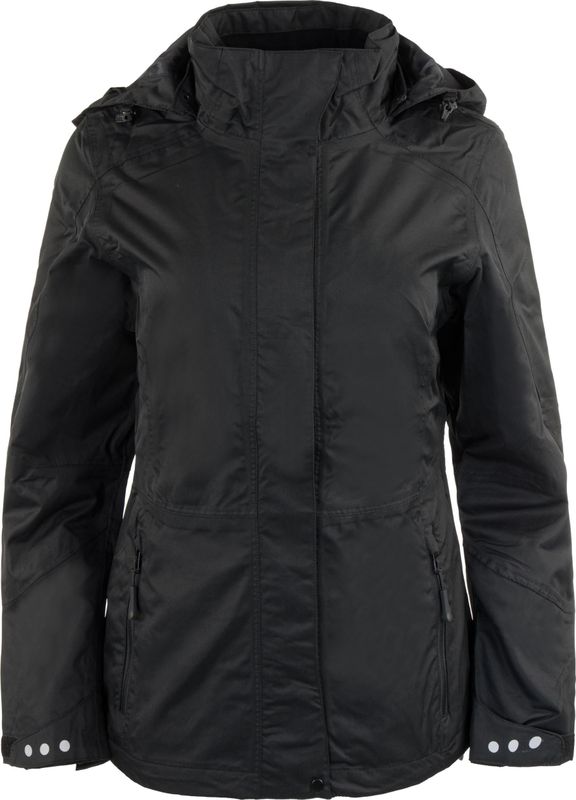 Promodoro - Damesjack - Zwart - Functioneel - Winddicht en Waterdicht