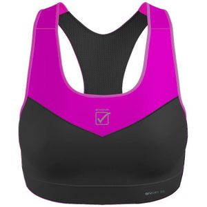 Sports Bra Givova Top Donna Black-Fuxia M