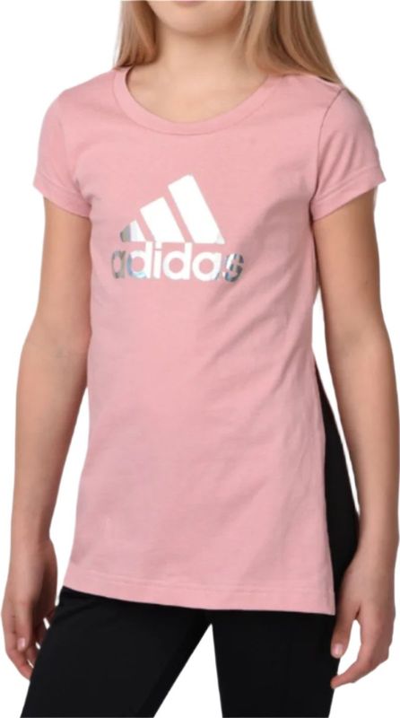 Adidas t-shirt voor kinderen met metallic print
