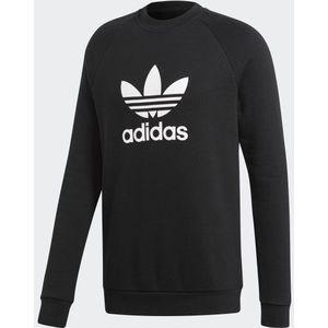 Sports Unisex Sweatshirt Adidas Crew Neck Sweater Black, Xs