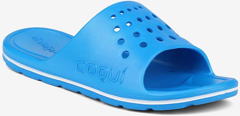 Kinderslippers coqui long zeeblauw 30/31