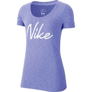 Women's nike dri-fit t-shirt purple, m