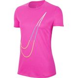 Nike - Dri-FIT Legende Icoon Clash - Sport T-shirt - Roze - XS