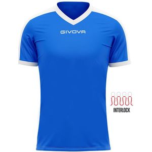 Sports T-shirt Givova Revolution Royal-White 2Xl