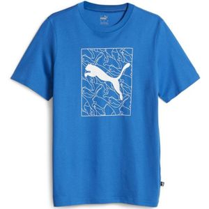 Men's t-shirt puma graphic cat tee blue, 2xl