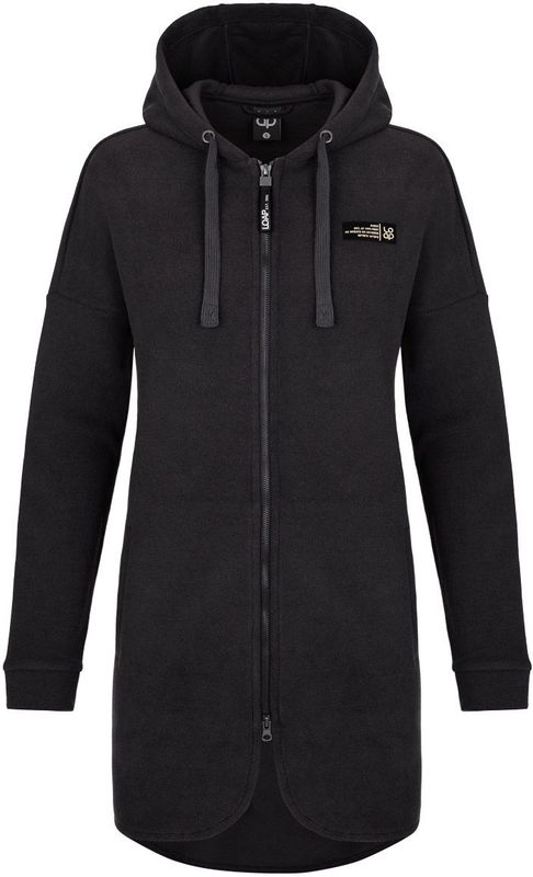 Dames sweatshirt loep gerbera donkergrijs, s