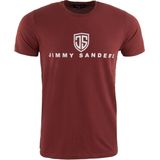 Jimmy Sanders - Vandigo - T-shirt - Bordeaux - Heren