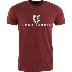 Jimmy Sanders - Vandigo - T-shirt - Bordeaux - Heren