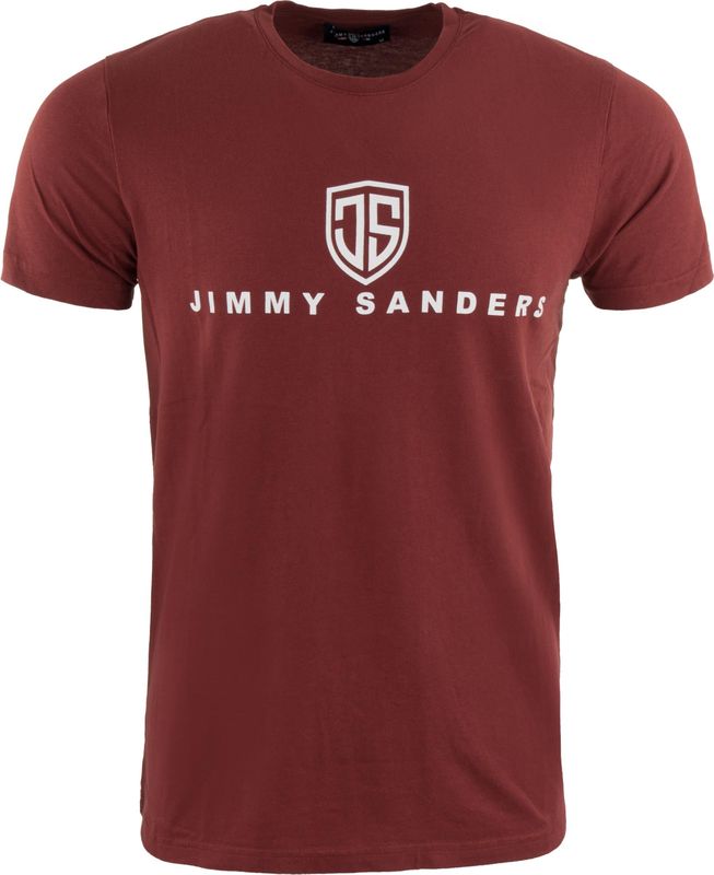 Jimmy Sanders - Vandigo - T-shirt - Bordeaux - Heren