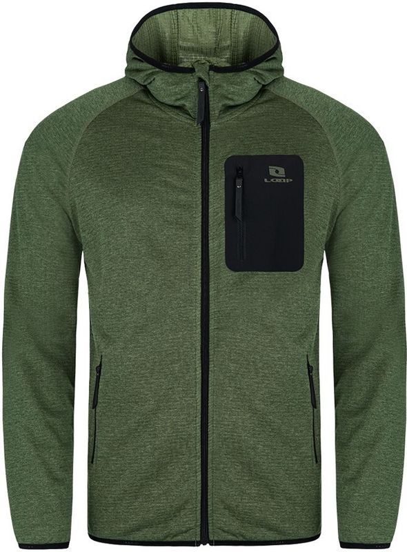 Loap - Molt - Heren Sporttrui - Met Kap - Raglanmouwen - Zwart