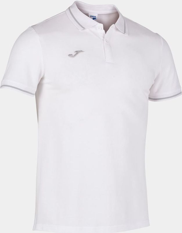 Joma - Confort II - Poloshirt - Wit - Ademend - 100% Katoen