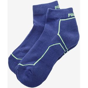 Puma Performance Quarter Train 2-Pack Neon Blue Socks 43-46