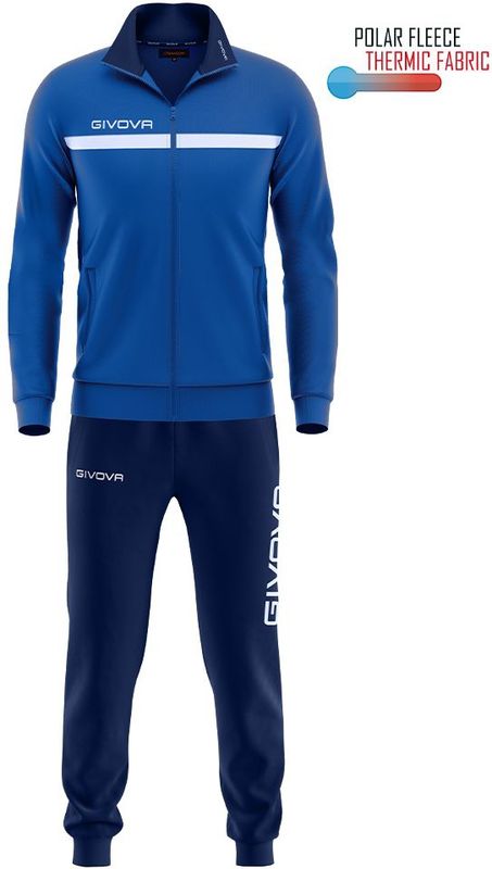 Givova tuta givova one full zip polarfleece 4xs