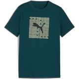 Puma - Ess No. 1 Logo Tee - Kinder T-shirt - Groen - 140