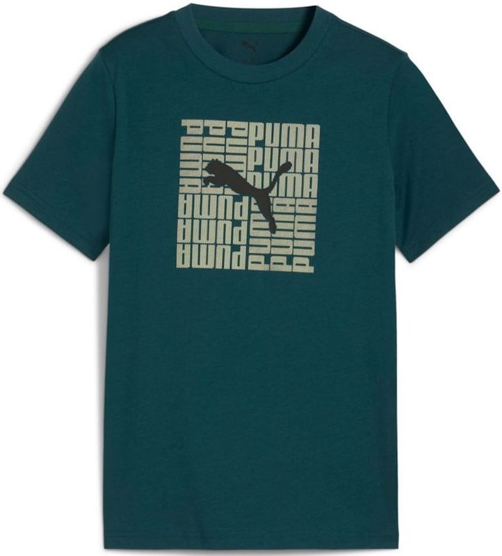 Puma - Ess No. 1 Logo Tee - Kinder T-shirt - Groen - 140